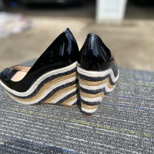 Brian Atwood Leather Wedges